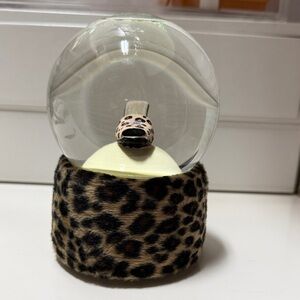 Leopard Print Snow Globe